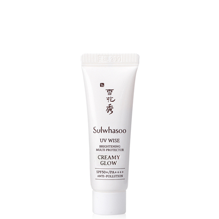 Sulwhasoo UV Wise Brightening Multi Protector SPF50+/PA++++Anti-Pollution No.1 Creamy Glow 10ml ครีมกันแดดเนื้อครีมสำหรับผิวแห้ง มอบผิวชุ่มชื้น เพิ่มความกระจ่างใส